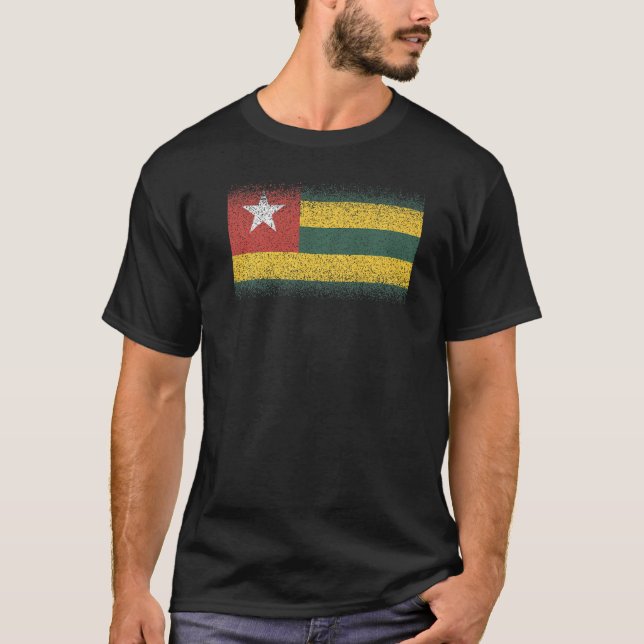 National Flag of Togo souvenir  for men women T-Shirt (Vorderseite)