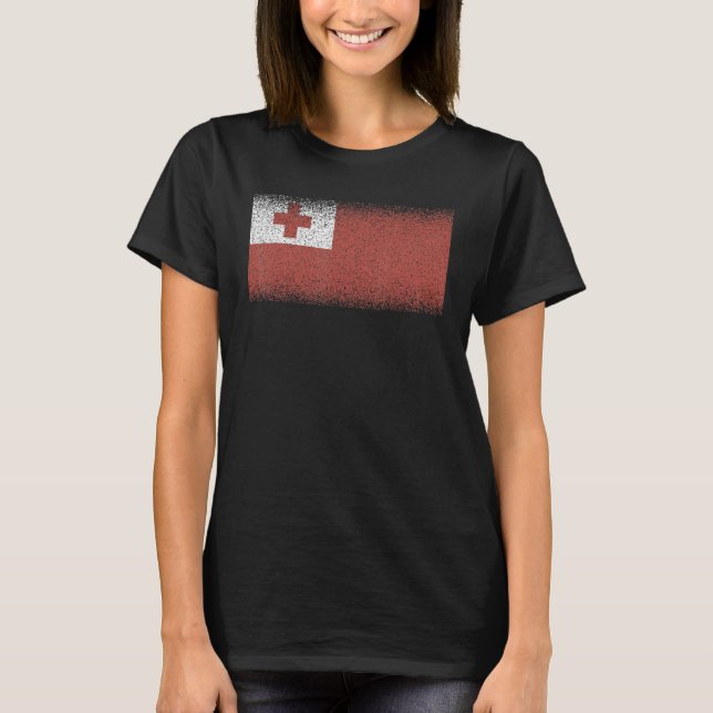 National Flag of Tonga souvenir  for men women 1 T-Shirt (Vorderseite)