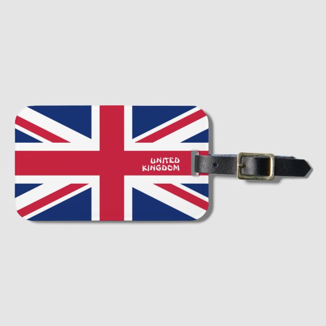 National Flag Patriotic Gepäckanhänger (Vorderseite (Horizontal))
