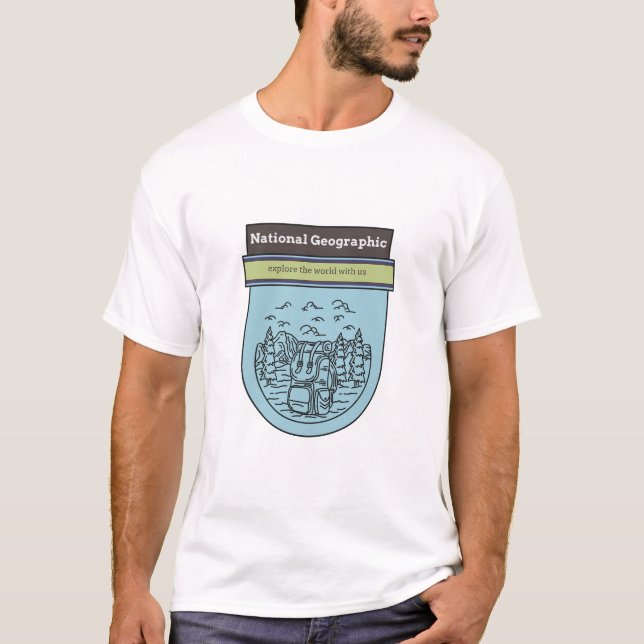 National Geographic erkunden die Welt mit uns T-Shirt (Vorderseite)