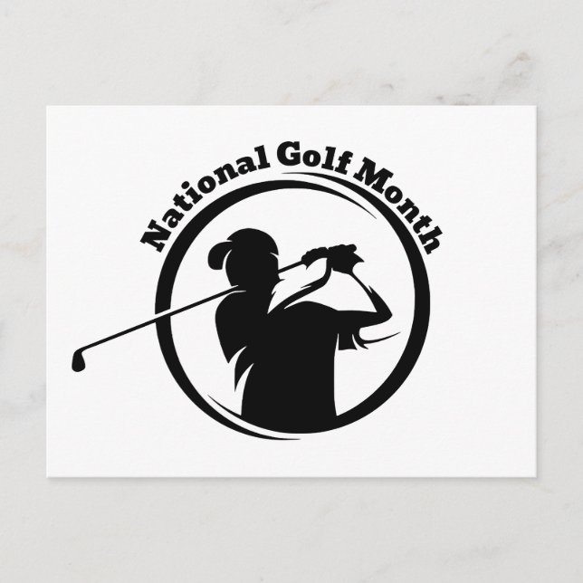 National Golf Month Postkarte (Vorderseite)