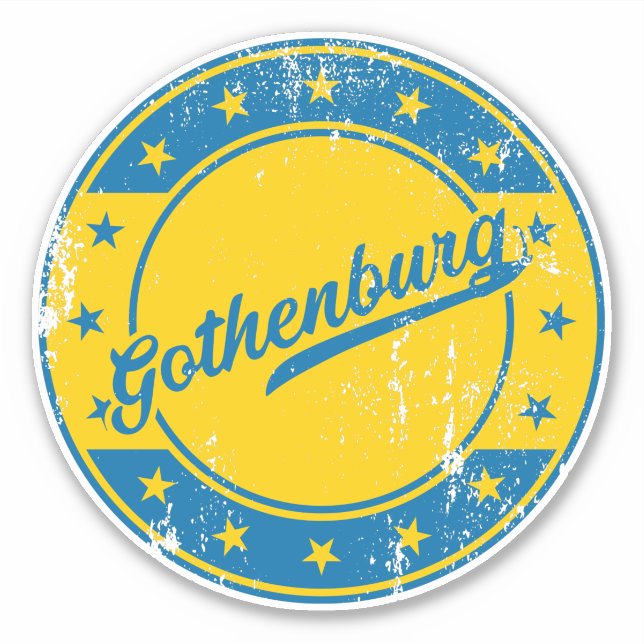 National - Göteborg Schweden | Schweden Sticker (Vorderseite)