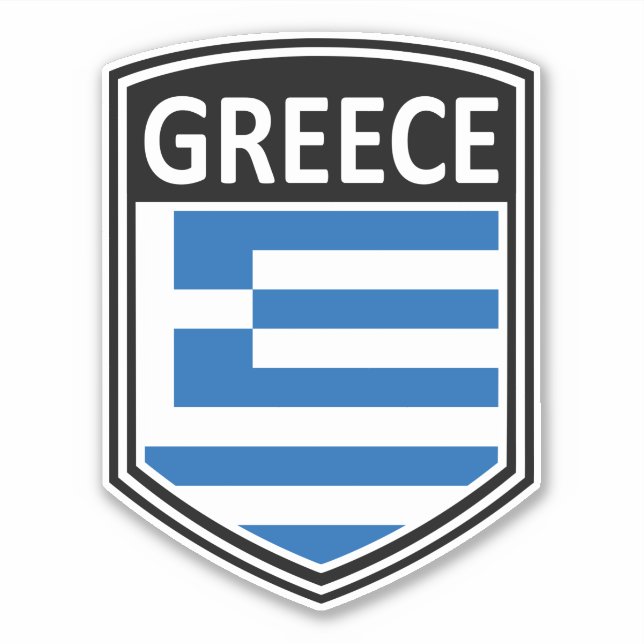 National - Griechenland Aufkleber (Vorderseite)