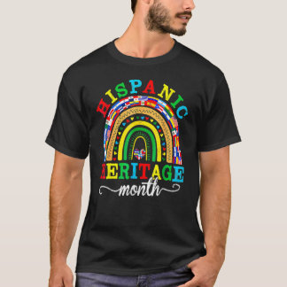 National Hispanic Heritage Monat Regenbogen Alle G T-Shirt