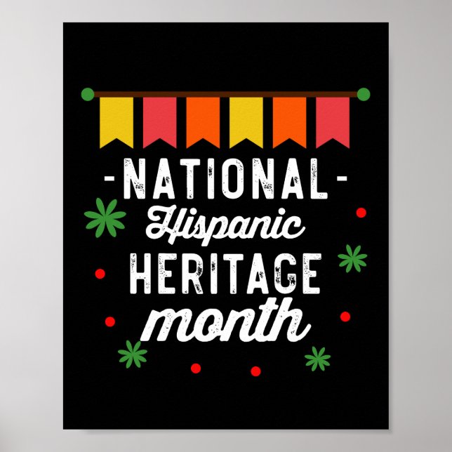 National Hispanic Heritage Monte Funny Gift Poster (Vorne)