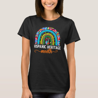 National Hispanic Heritage Month Rainbow Alle Graf T-Shirt