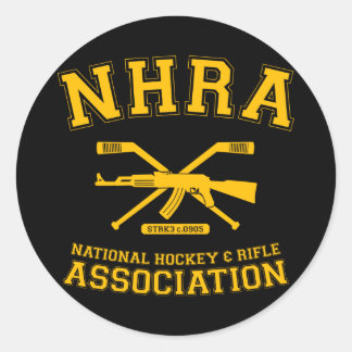 National Hockey and Rifle Association Runder Aufkleber