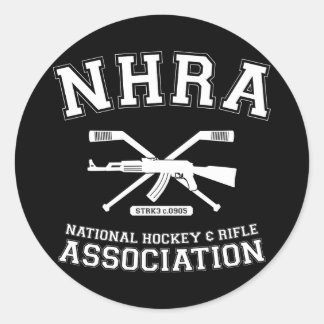National Hockey and Rifle Association Runder Aufkleber
