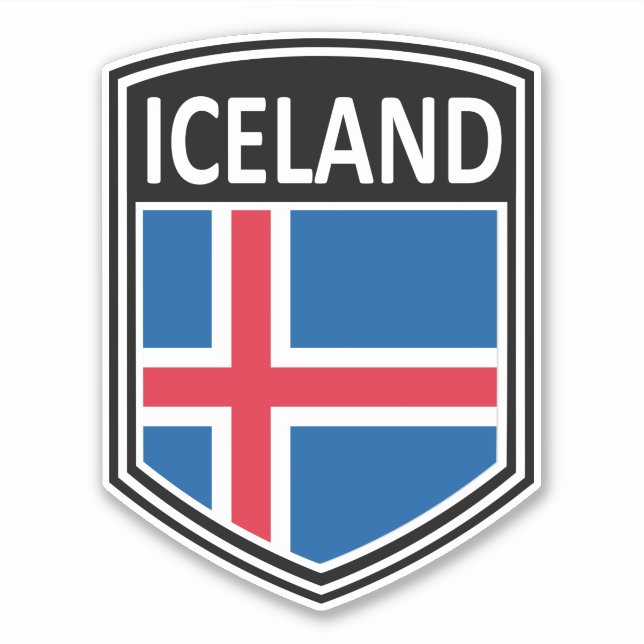 National - Island Aufkleber (Vorderseite)