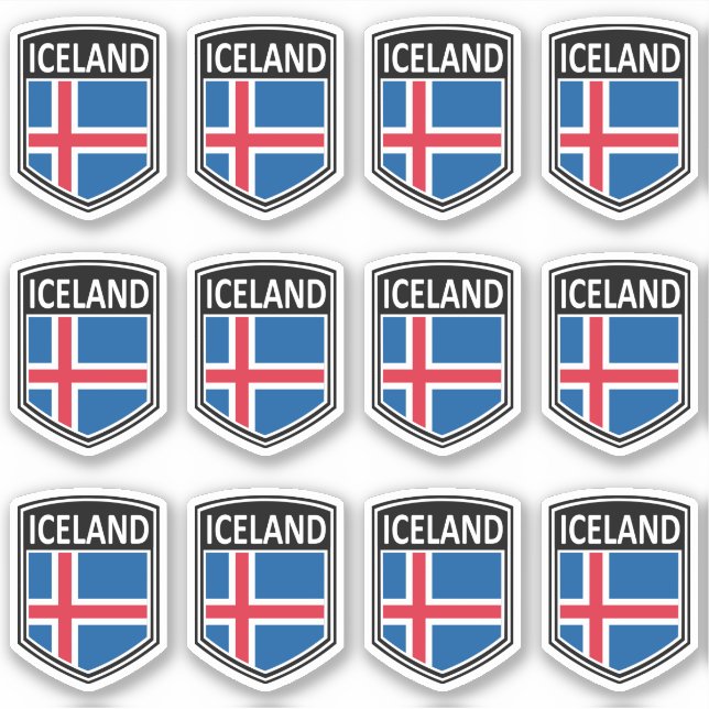 National - Island Aufkleber (Vorderseite)