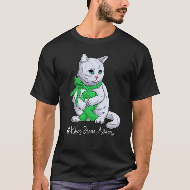 National Kidney Disease Awareness Month Green Ribb T-Shirt (Vorderseite)