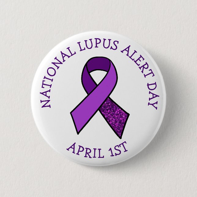 National Lupus Alert Day 1. April Support Button (Vorderseite)