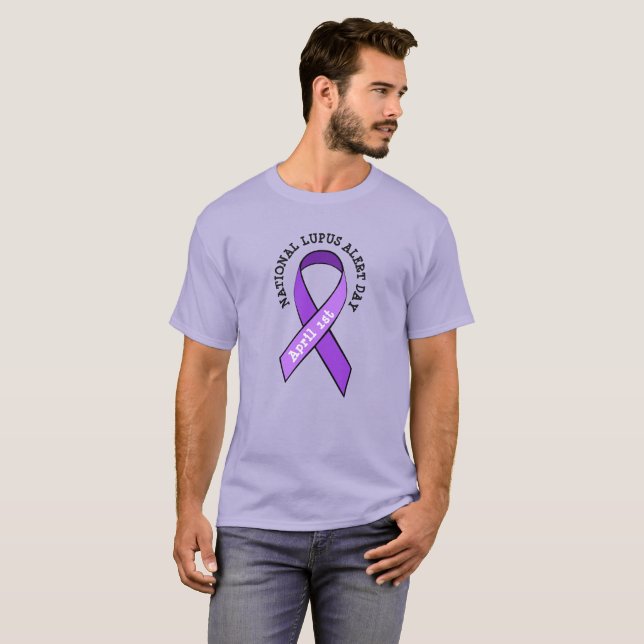 National Lupus Alert Day Awareness Ribbon Shirt (Vorne ganz)