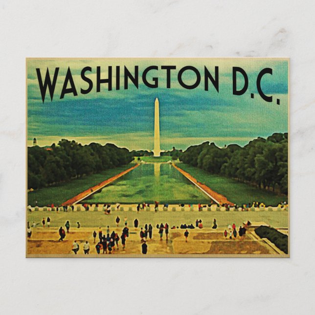 National Mall Washington D.C. Postkarte (Vorderseite)