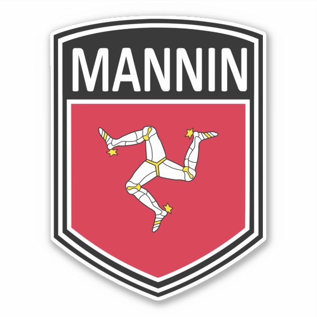national - Mannin Aufkleber (Vorderseite)