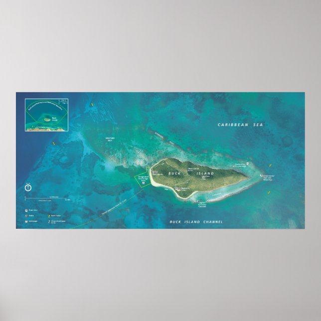 National Monument Buck Island Reef Poster (Vorne)