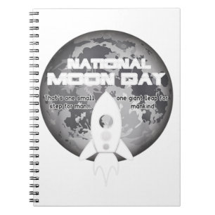 National Moon Day Classic Notizblock