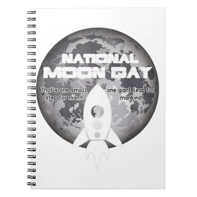 National Moon Day Classic Notizblock (Vorderseite)