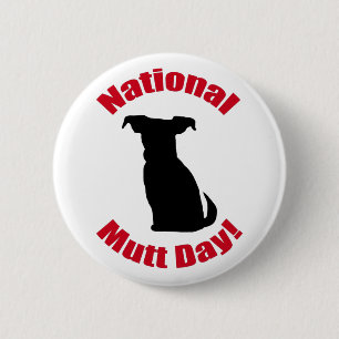 National Mutt Day Button