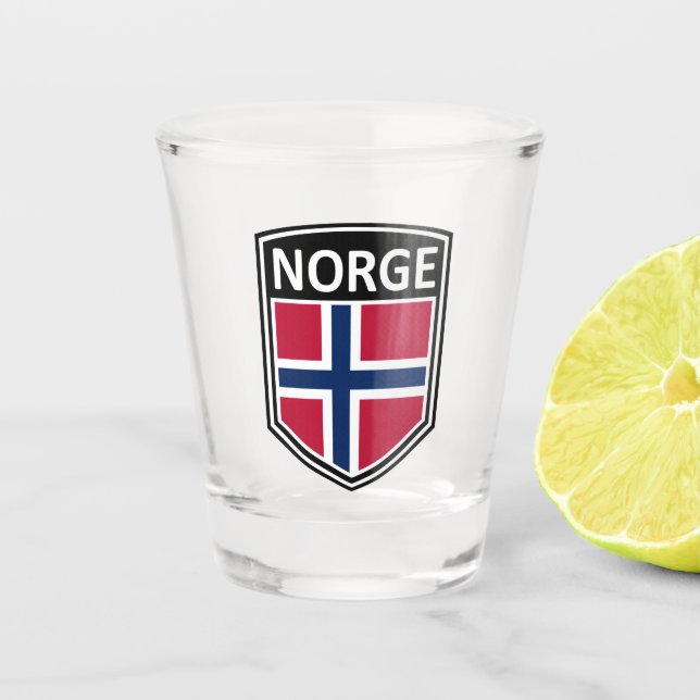National - Norge Schnapsglas (Vorderseite)