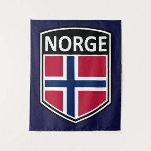 National - Norge Wandteppich