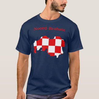 National North Brabant Province Map Flag Niederlan T-Shirt