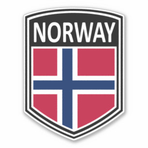 National - Norwegen Aufkleber