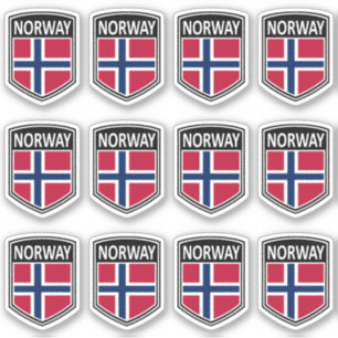 National - Norwegen Aufkleber