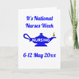 National Nurses Week Dankeschön Karte