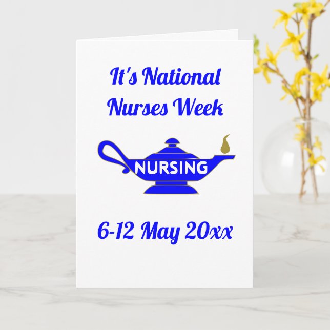 National Nurses Week Dankeschön Karte (Gelbe Blume)