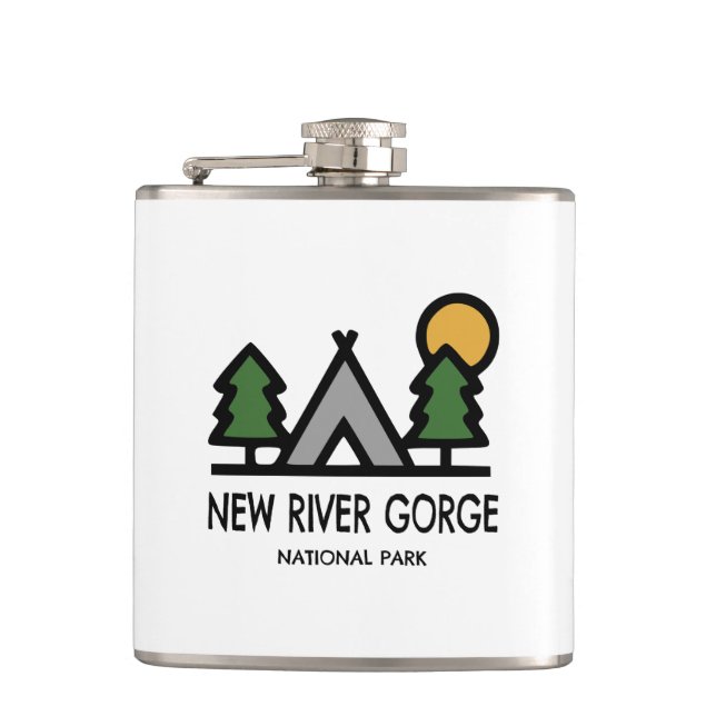 National Park der New River Gorge Flachmann (Vorderseite)