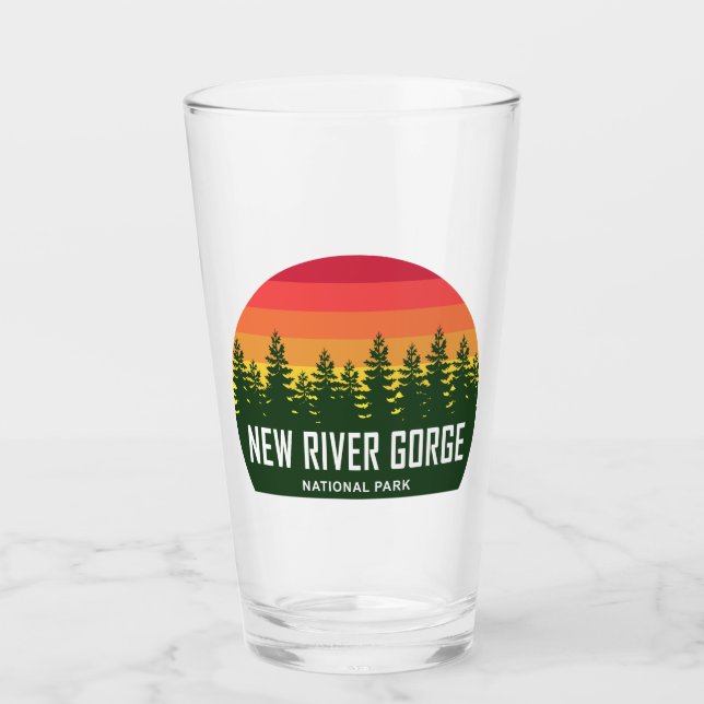 National Park der New River Gorge Glas (Vorderseite)