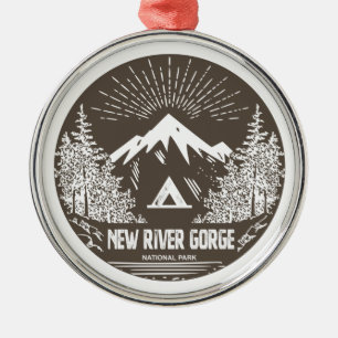 National Park der New River Gorge Ornament Aus Metall