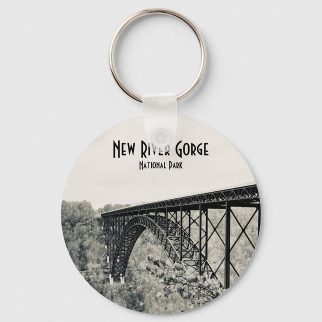 National Park der New River Gorge Schlüsselanhänger (Vorderseite)