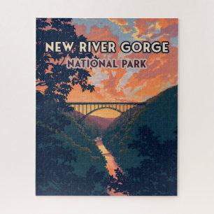 National Park der New River Gorge West Virginia Br