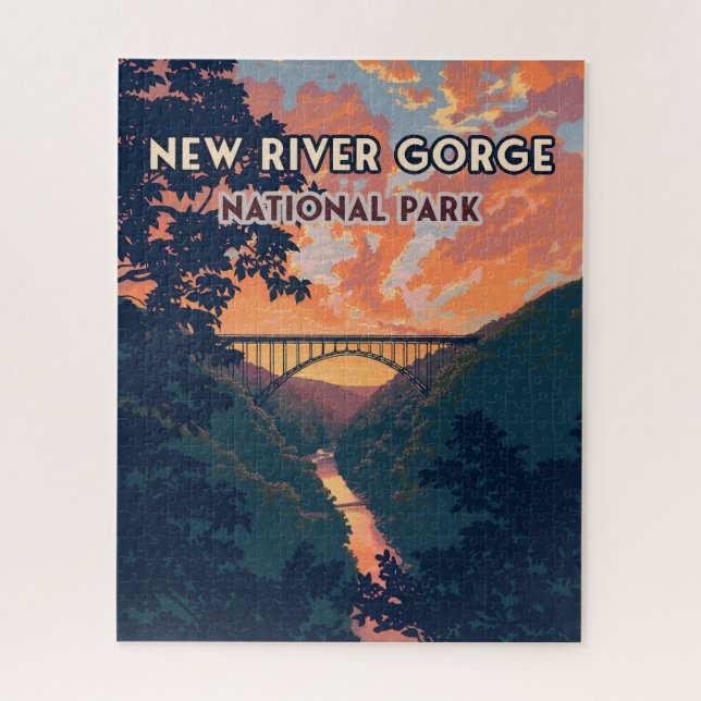 National Park der New River Gorge West Virginia Br (Vertikal)