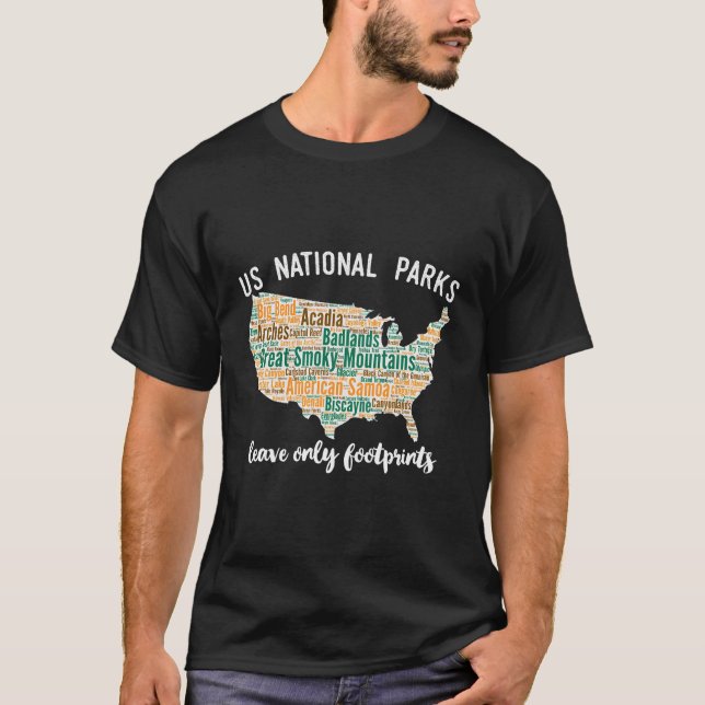 National Park Map T-Shirt (Vorderseite)