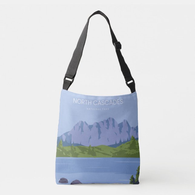 National Park North Cascades Tragetaschen Mit Langen Trägern (Vorderseite)