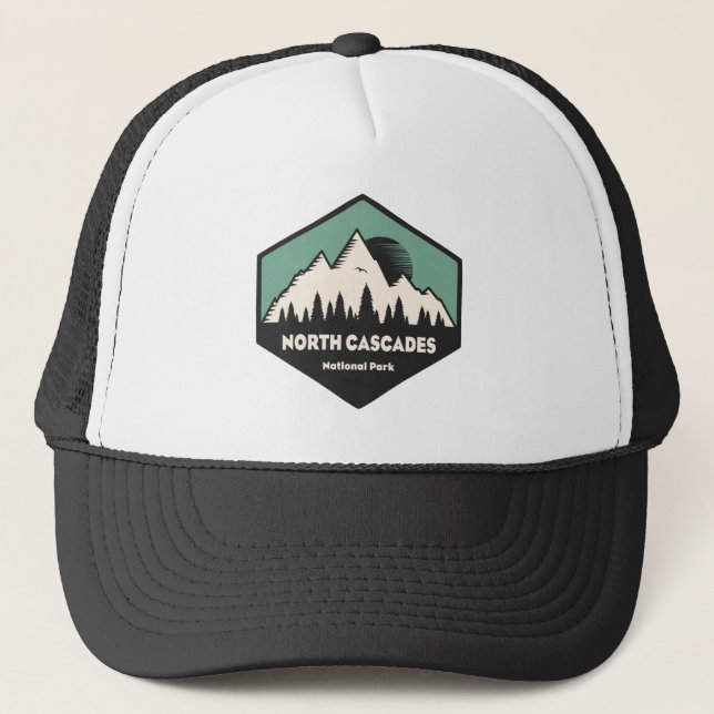 National Park North Cascades Truckerkappe (Vorderseite)
