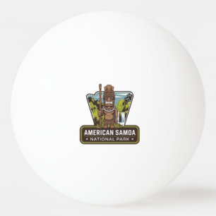 National Park of American Samoa Travel Abzeichen Tischtennisball