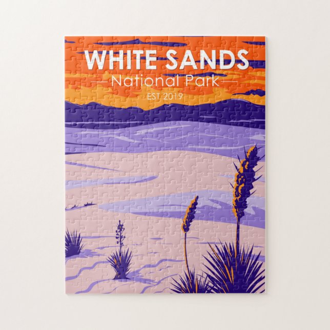 National Park White Sands New Mexico Vintag (Vertikal)