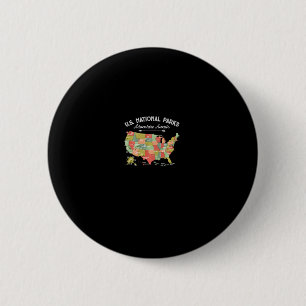 National Parks Hoodie Karte Camping Frauen Männer Button