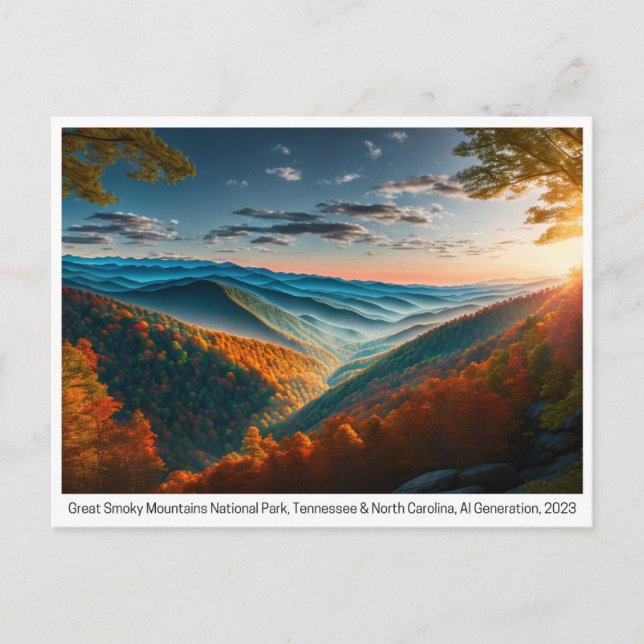 National Parks USA, Carte postale pour la traversé (Devant)