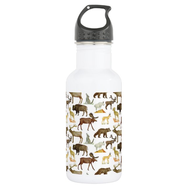 National Parks Wildlife Water Flasche Edelstahlflasche (Vorderseite)