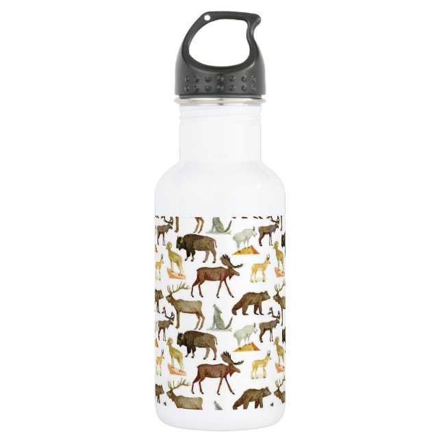 National Parks Wildlife Water Flasche Edelstahlflasche (Vorderseite)