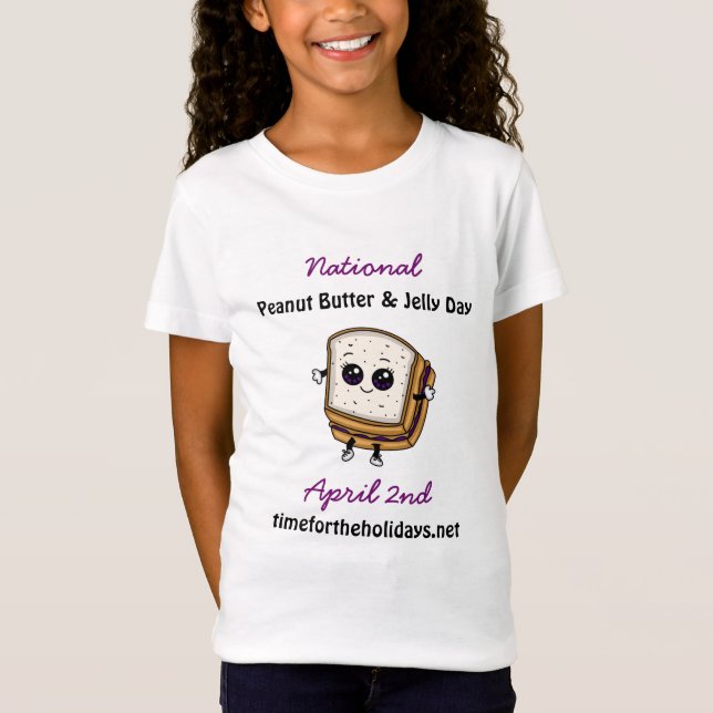 National Peanut Butter and Jelly Day 2. April T-Shirt (Vorderseite)