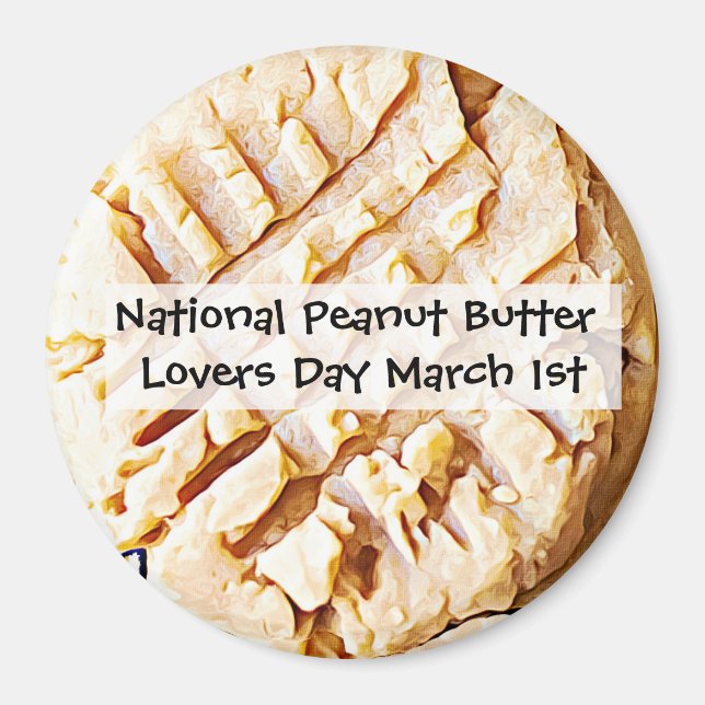 National Peanut Butter Cookie Day März 1. Magnet (Vorne)