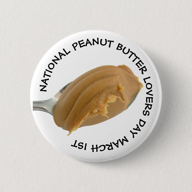 National Peanut Butter Lovers Day März 1. Schaltfl Button (Vorderseite)