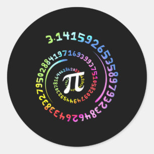 National Pi Day Shirt Match Teacher T Shirt Pi Sym Runder Aufkleber