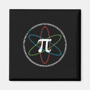 National Pi Day Shirt Mathematiker T Shirt Pi Atom Magnet